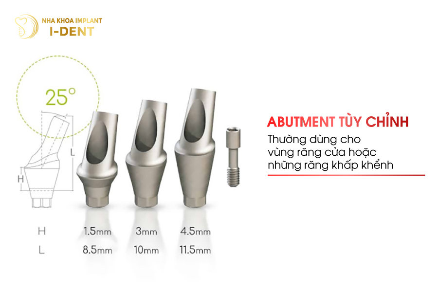 Abutment tùy chỉnh Abutment tùy chỉnh