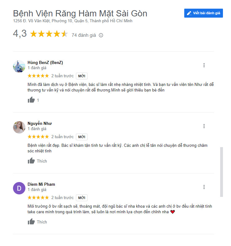 Bệnh viện răng hàm mặt Sài Gòn bọc răng sứ giá rẻ tphcm