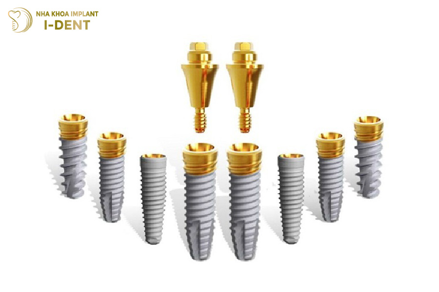Trụ Implant Mỹ có kích cỡ trụ khác nhau Trụ Implant Mỹ có kích cỡ trụ khác nhau