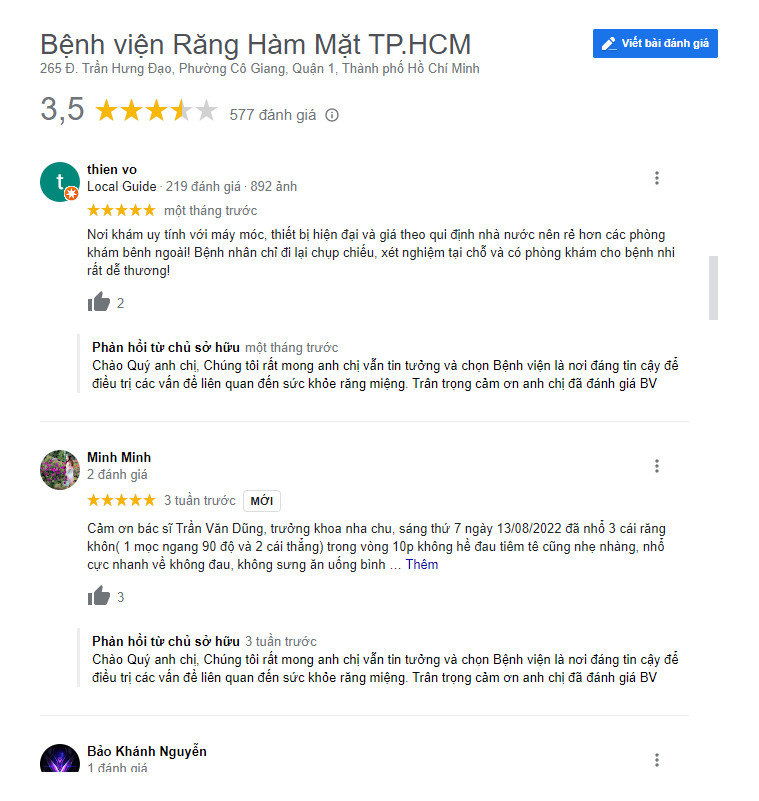 Review Bệnh viện răng hàm mặt làm răng sứ uy tín