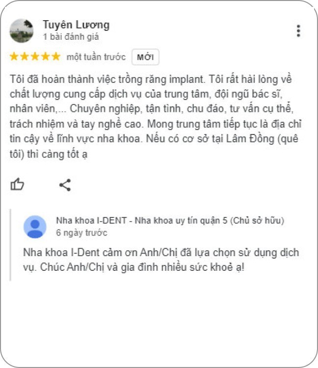 Feedback bs Lê Nhân 5