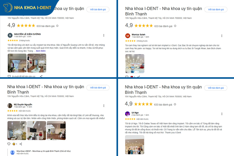 khách hàng review trồng răng implant - Nha khoa I-Dent