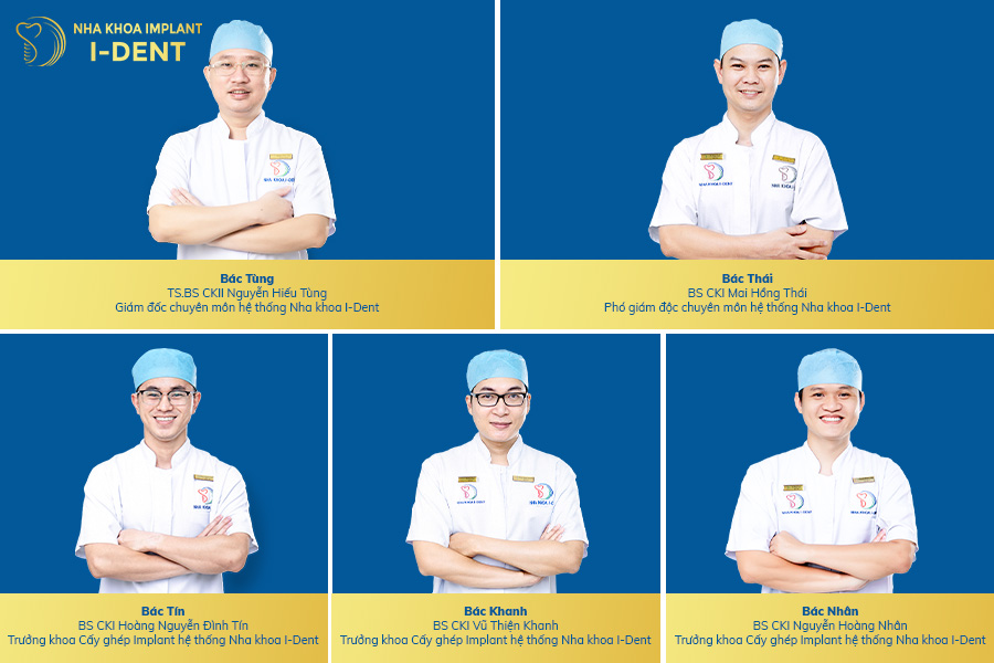 Đội ngũ bác sĩ tại Nha khoa I-Dent Đội ngũ bác sĩ tại Nha khoa I-Dent