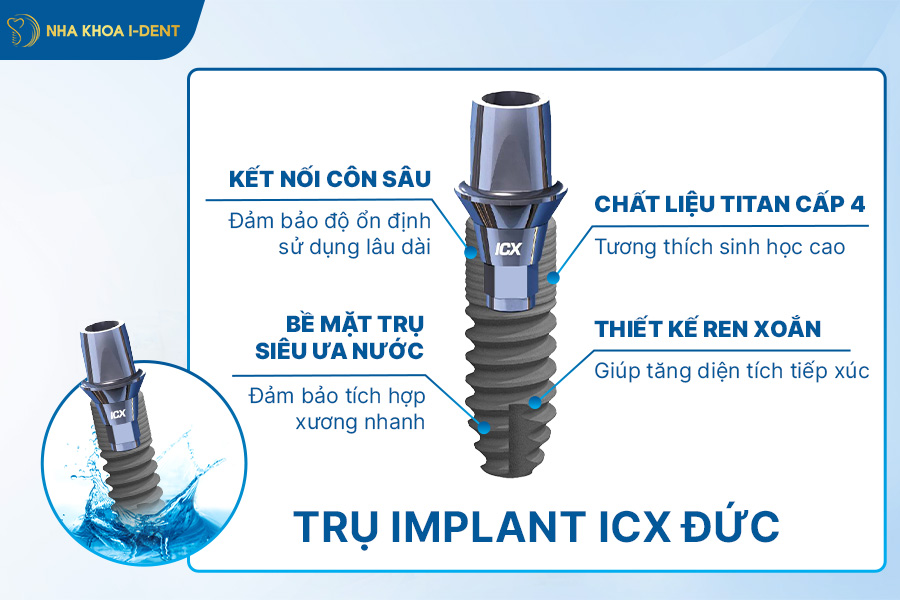 các loại trụ implant đức