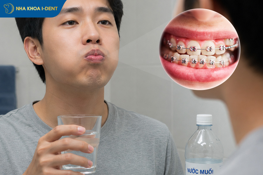 súc miệng nước muối ấm